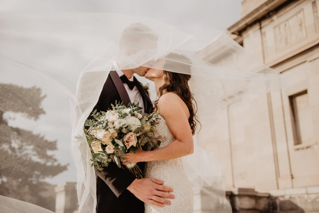 Wedding Day Kiss