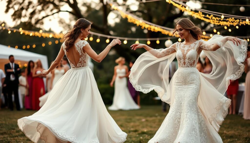 What is the best style of wedding dress for dancing?