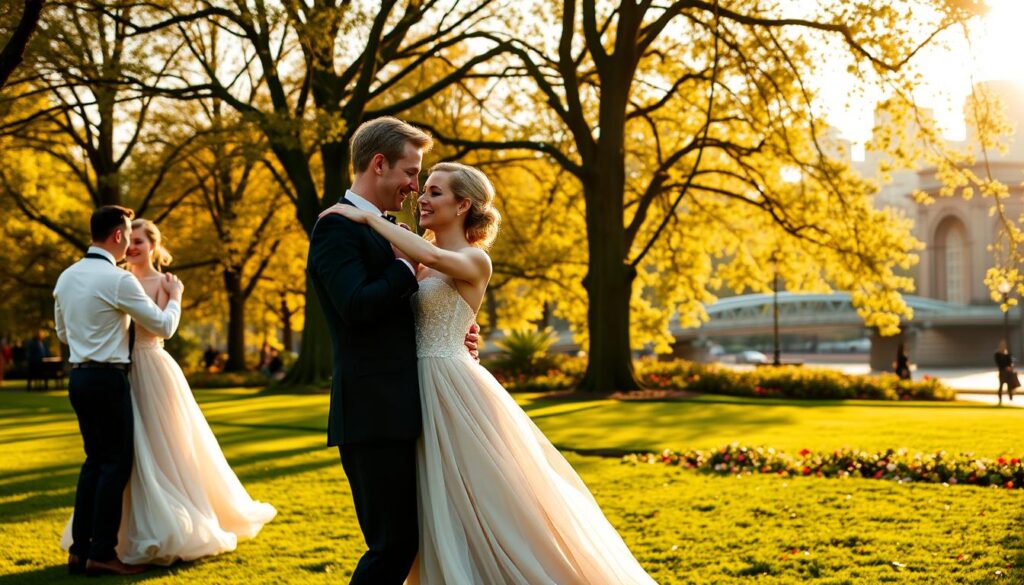 Central Park wedding dance photoshoots