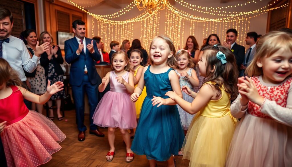 Children Participating in Wedding Dance