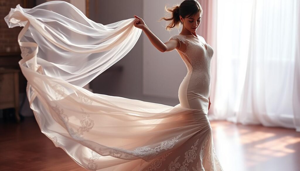 How to dance gracefully with a mermaid-style wedding dress?