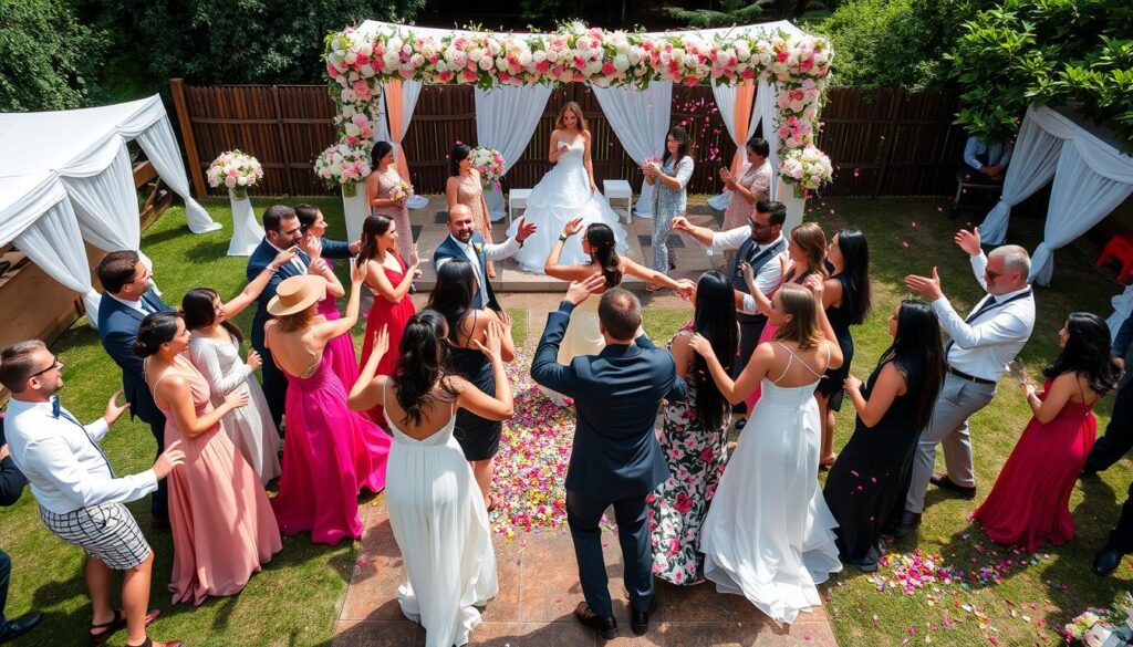 How to plan a flash mob wedding dance with guests?