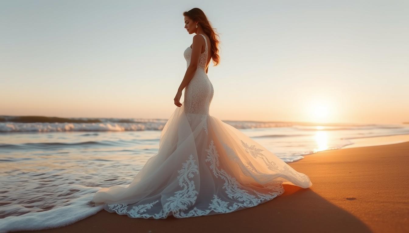 Classic Mermaid Wedding Dress with a Stunning and Romantic Silhouette
