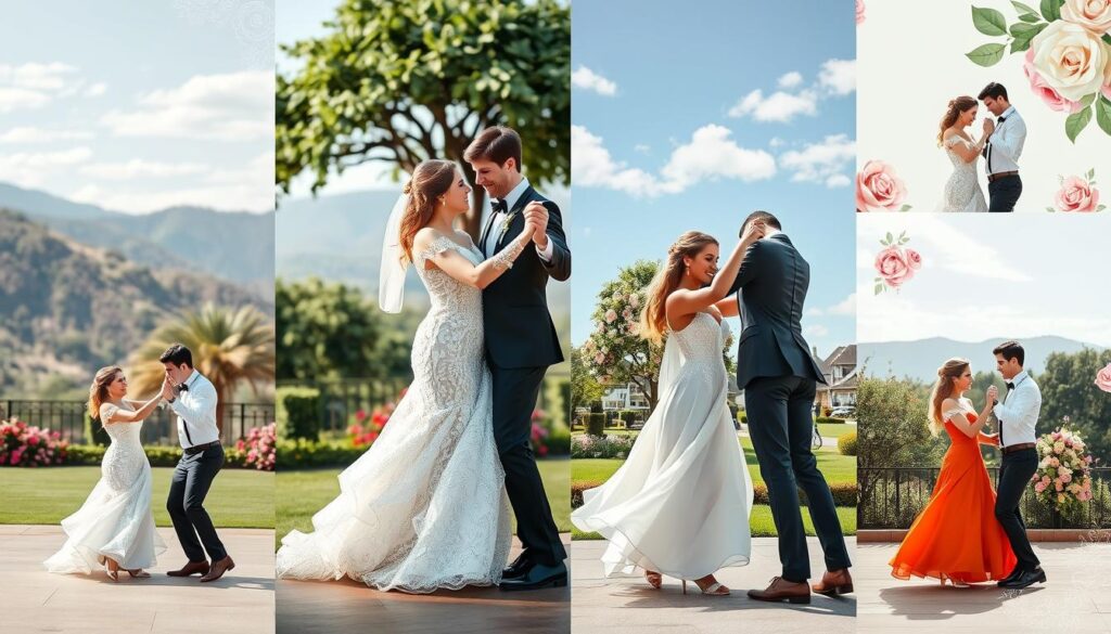 Modern wedding dance inspiration on social media