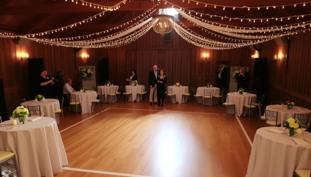 Small Wedding Dance Floor Setup