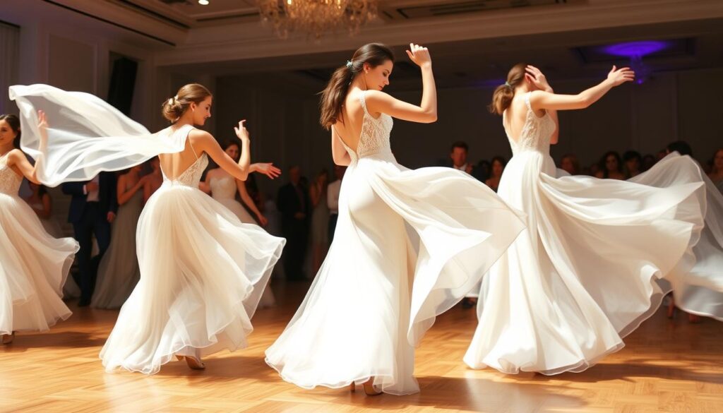 Wedding Dance Floor Movement Dress Designs