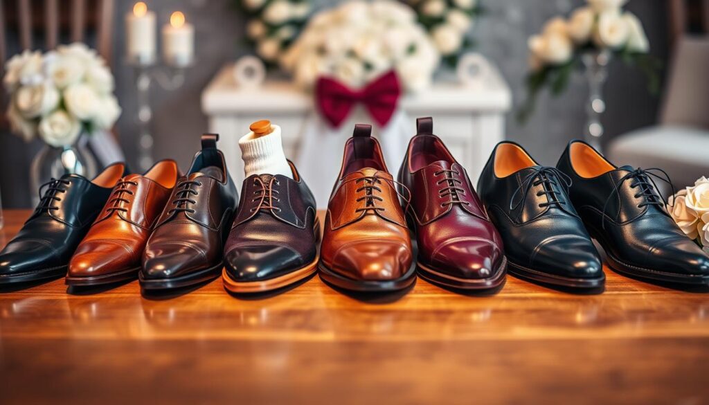 Groom's Wedding Shoe Color Coordination